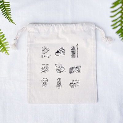 印刷範例-熱轉印透明膜-中帆布束口袋